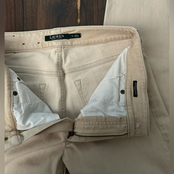 Lauren Ralph Lauren Rare Premier Skinny Ankle Cream Jeans size 6 - Picture 4 of 10